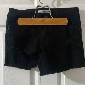 YMI Frayed black shorts